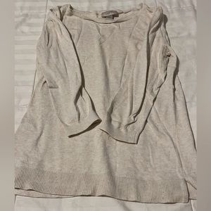 Loft white sweater size small